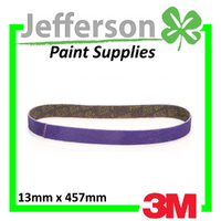 3M 60 Grit Cubitron II 13mm X 457mm File Belt (10 Pack)