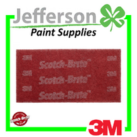 3M Scotch-Brite Durable Flex Hand Pad Red Very Fine (25 Pack)