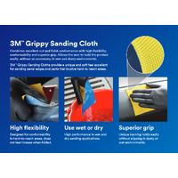 3M 320 Grit Grippy Sanding Cloth Roll