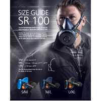 Sundstorm SR100 Pro Medium Half Face Respirator Kit 