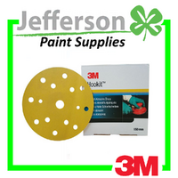 3M 80 Grit 236U Hookit Gold 15 Hole 6 Discs (100 Pack)"