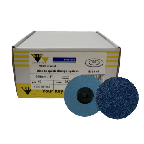 sia Abrasives 2820 siamet 75mm R-Type Discs (50 Pack)