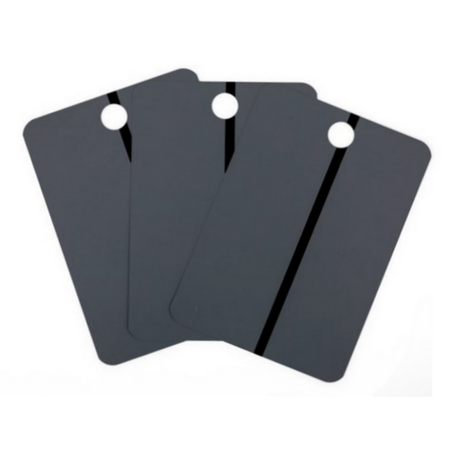 Dark Grey Metal Spray Out Cards