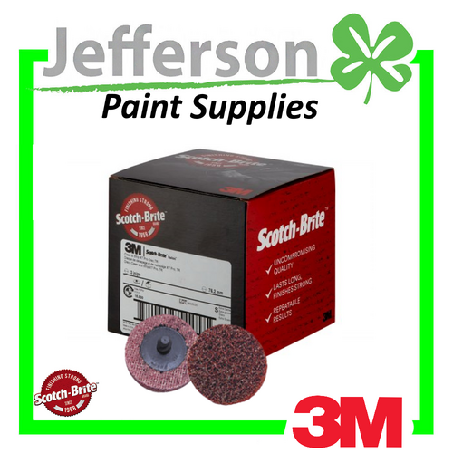 3M Scotch-Brite  2&quot; Roloc Surface Conditioning Disc Maroon Medium (50 Pack)