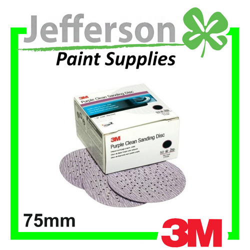 3M 800 Grit 3&quot; Purple Clean Sanding Hookit Disc (50 Pack)