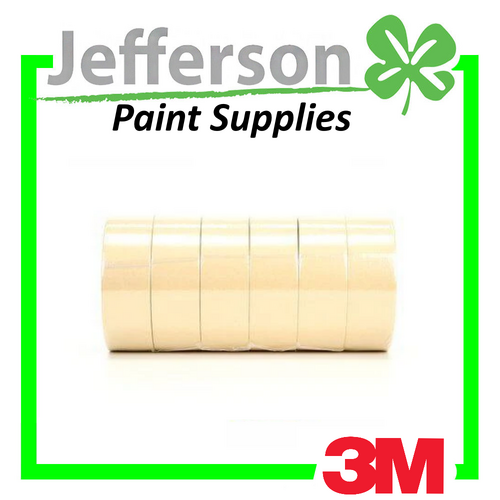 3M Premium Masking Tape 36mm x 55m (6 Rolls)