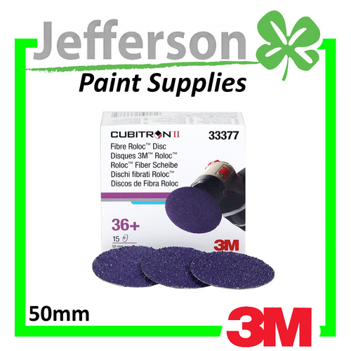 3M 36 Grit Cubitron II 2&quot; Fibre Roloc Disc (15 Pack)