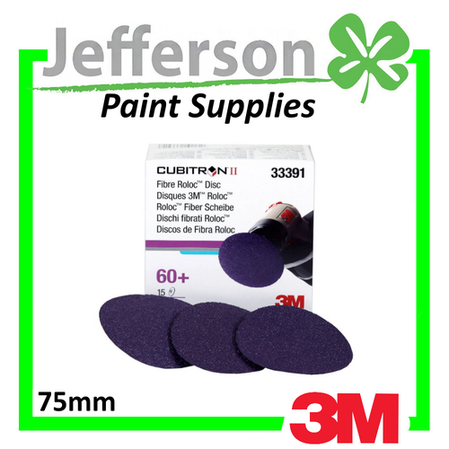 3M 60 Grit Cubitron II 3&quot; Fibre Roloc Disc (15 Pack)