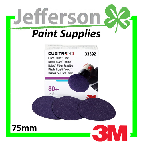 3M 80 Grit Cubitron II 3&quot; Fibre Roloc Disc (15 Pack)