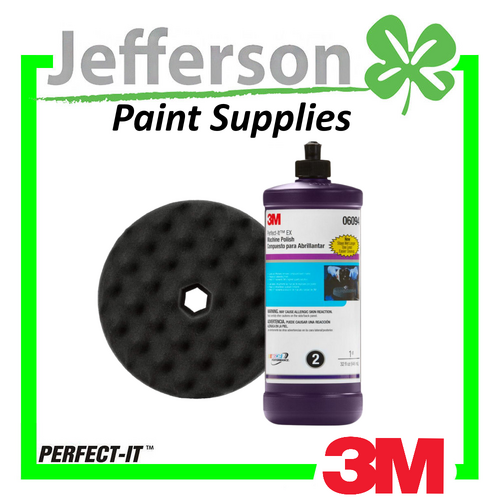 3M Perfect-It Ex Machine Polish 946ml &amp; Perfect-It 150mm Quick Release Pad