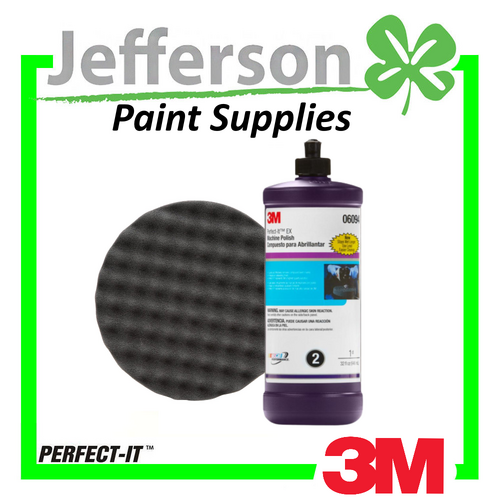 3M Perfect-It Ex Machine Polish 946ml &amp; Perfect-It 203mm Velcro Foam Pad