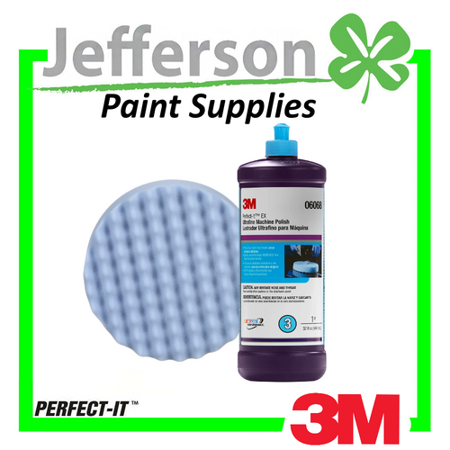 3M Perfect-It Ultrafine Machine Polish 946ml &amp; 203mm Velcro Foam Pad