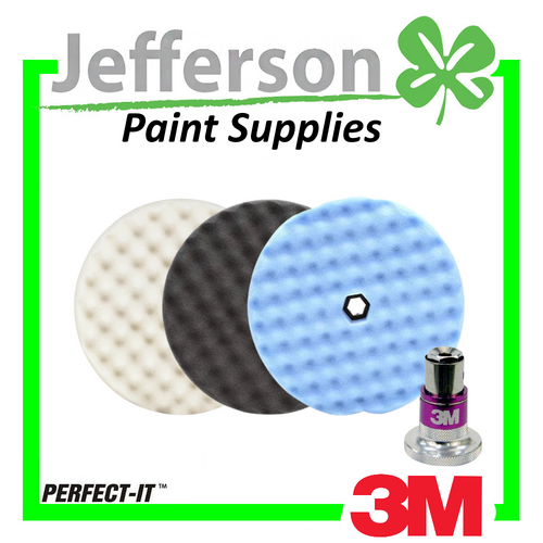 3M Perfect-It Step 1 / 2 / 3 Cut &amp; Polish 150mm Quick Release Pad with Adapter Kit