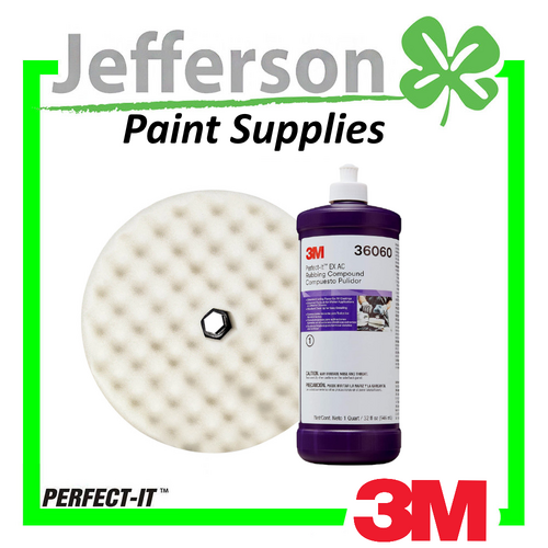 3M Perfect-It Rubbing Compound 946mL &amp; 203mm Quick Release Pad