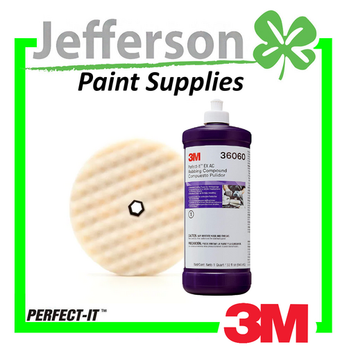 3M Perfect-It Rubbing Compound 946mL &amp; 150mm Quick Release Pad