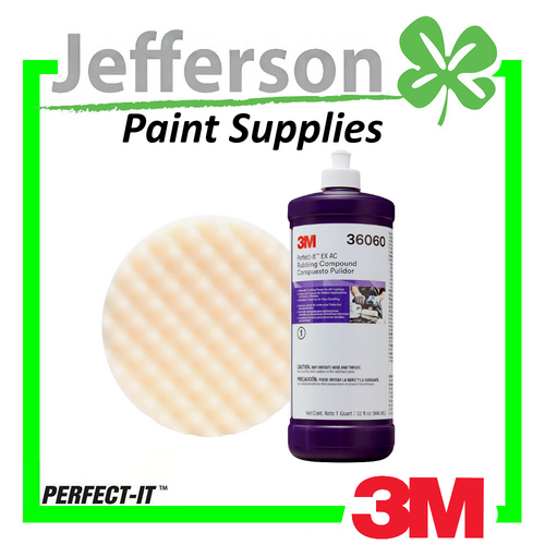 3M Perfect-It Rubbing Compound 946ml &amp;  203mm Velcro Foam Pad