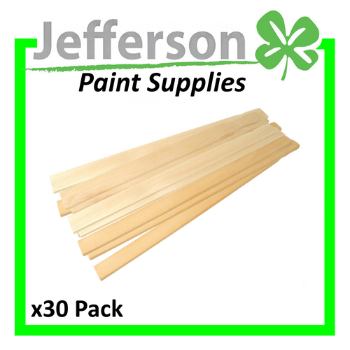 Wooden Mixing Sticks 30cm (30 Pack)