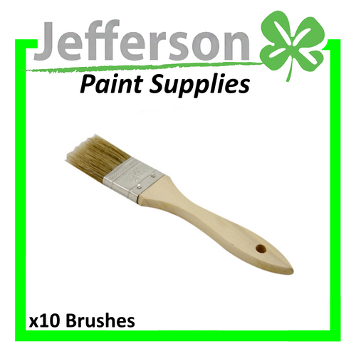 25mm Wooden Paint Brush (10 Pack)