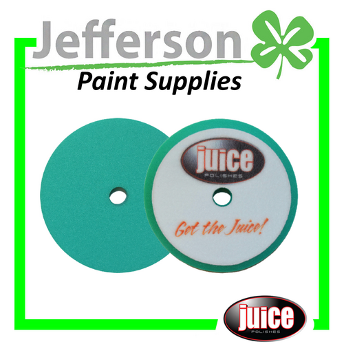 Juice Polishes 7&quot; Green Velcro Foam Pad (2 Pack)