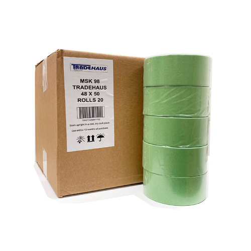 Tradehaus Green Masking Tape 48mm x 50m (20 Rolls)