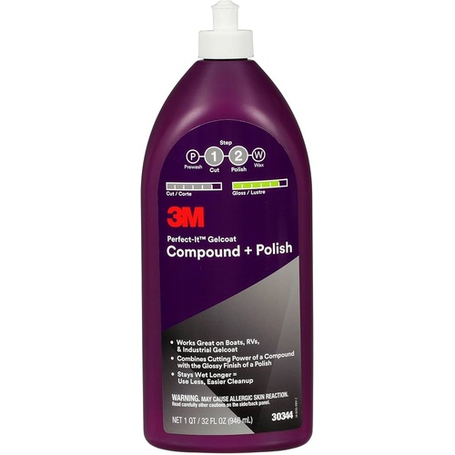 3M Perfect-It Gelcoat Compound + Polish 946ml