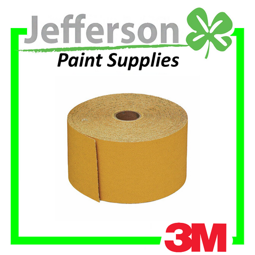 3M 80 Grit 425 Hookit Abrasive Sanding Sheet Roll 115mm x 25m