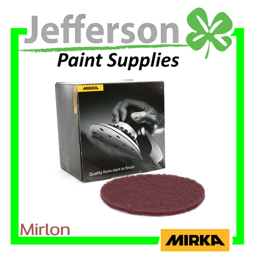 Mirka Mirlon Abrasove 6&quot; Discs Very Fine Maroon (10 Pack)