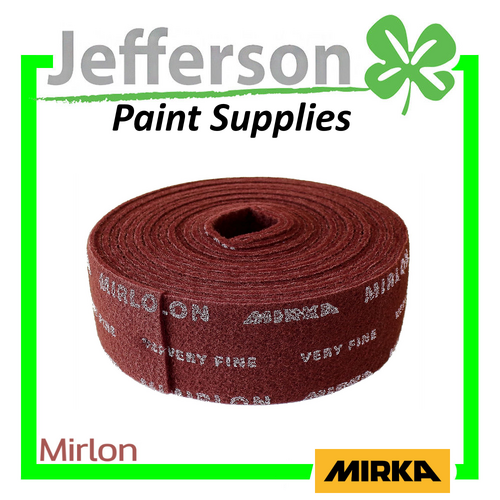 Mirka Mirlon Sanding Roll Very Fine Maroon 115mm x 10m