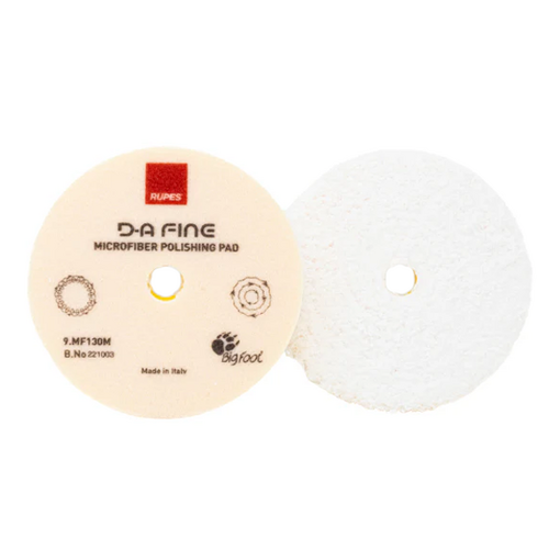 Rupes BigFoot 130mm DA Yellow Fine Microfibre Polishing Pad