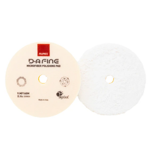 Rupes BigFoot 160mm DA Yellow Fine Microfibre Polishing Pad