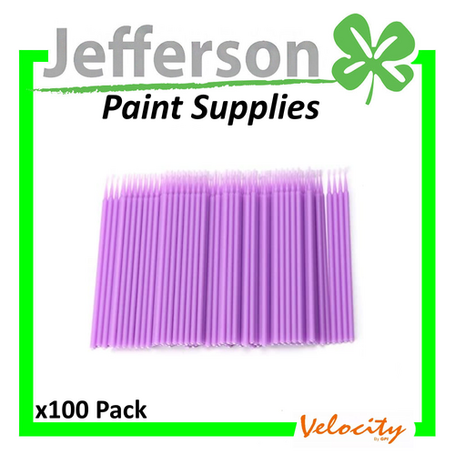 Velocity 1.5mm Purple Super Fine Microbrush (100 Pack)