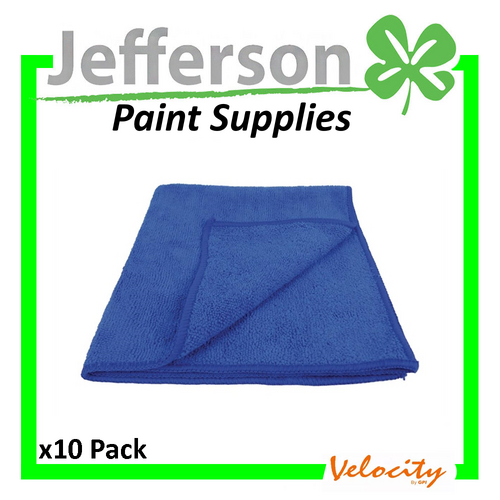 VelocityMicrofibre Cloths 40cm x 40cm (10 Pack)